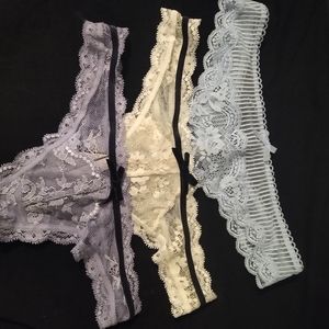 3 Victoria's secret thongs